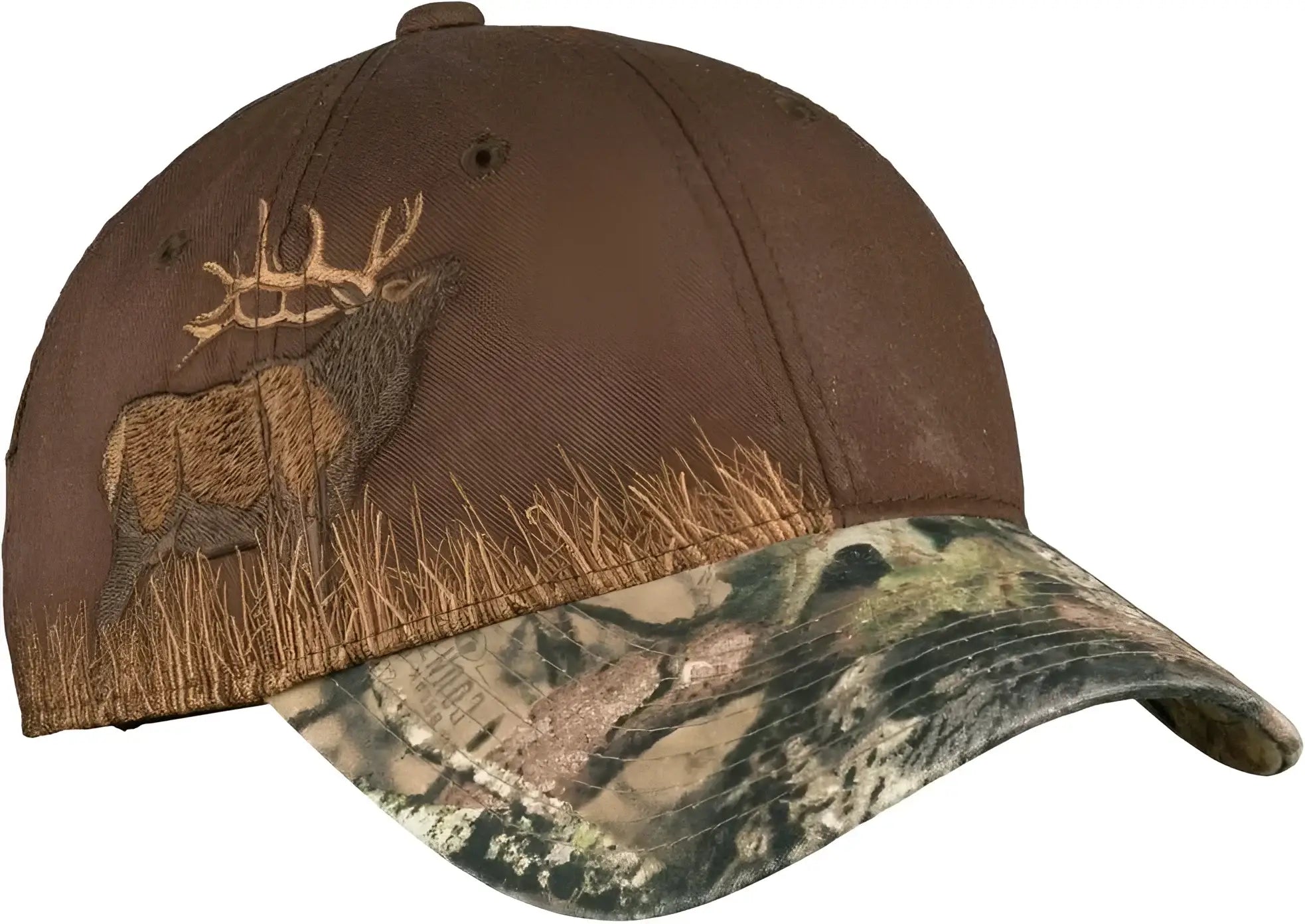 Port Authority C820 Embroidered Camouflage Cap - Mossy Oak Break-Up Country Chocolate Elk - Mossy Oak Break Up Country