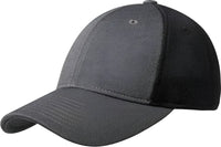 Port Authority C826 Pique Mesh Cap - Iron Gray Black - Dark Gray Black / 7’’ - 7 3/8’’
