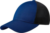Port Authority C826 Pique Mesh Cap - True Royal Black - Royal Black / 7’’ - 7 3/8’’