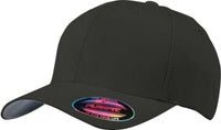 Port Authority C865 Flexfit Cap - Black - Black / 7’’ - 7 3/8’’