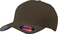 Port Authority C865 Flexfit Cap - Brown - Brown / 7’’ - 7 3/8’’