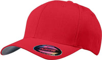 Port Authority C865 Flexfit Cap - Red - Red / 7’’ - 7 3/8’’