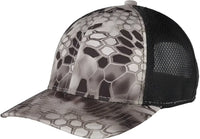 Port Authority C892 Performance Camouflage Mesh Back Snapback Cap - Kryptek Raid Black - Kryptek Raid Black / One Size