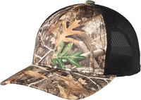 Port Authority C892 Performance Camouflage Mesh Back Snapback Cap - Realtree Edge Black - Realtree Edge Black