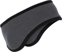 Port Authority C916 Two-Color Fleece Headband - Midnight Heather - Dark Gray / One Size Fits Most