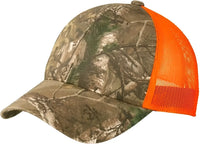 Port Authority C930 Structured Camouflage Mesh Back Cap - Realtree Xtra Neon Orange - Realtree Xtra Orange / One Size