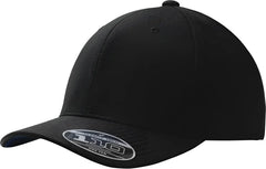 Port Authority C934 Flexfit 110 & Dry Mini Pique Cap - Black - Black / One Size Fits Most