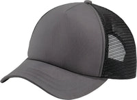 Port Authority C936 5-Panel Twill Foam Trucker Cap - Charcoal Black - Dark Gray Black / One Size Fits Most