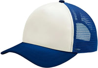 Port Authority C936 5-Panel Twill Foam Trucker Cap - Ivory Royal - Ivory Royal / One Size Fits Most