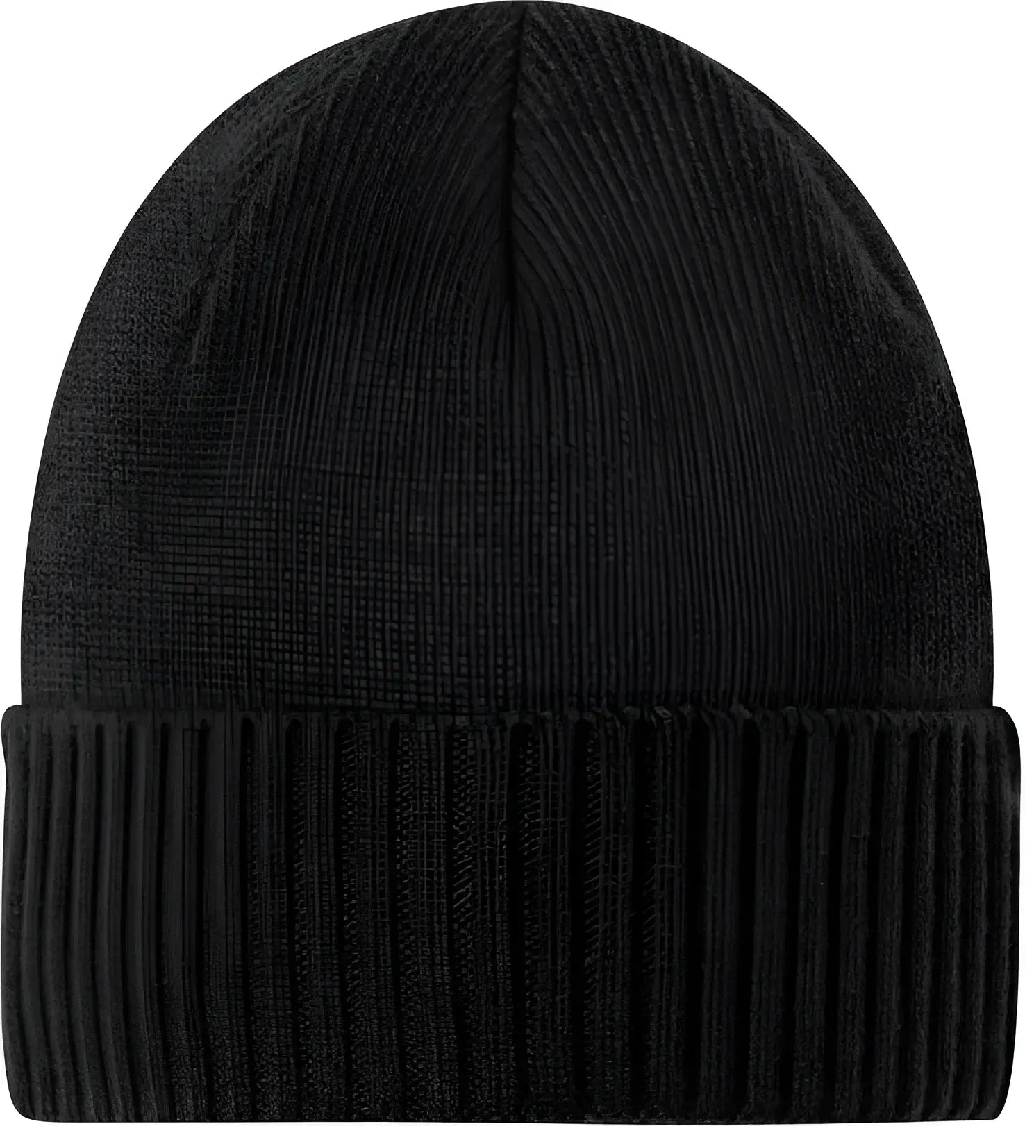 Port Authority C951 Rib Knit Cuff Beanie - Deep Black - Black / Adult OSFM