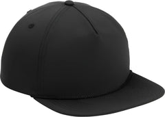 Port Authority C981 5-Panel Poly Rope Cap - Black Black - Black/ Black / One Size Fits Most