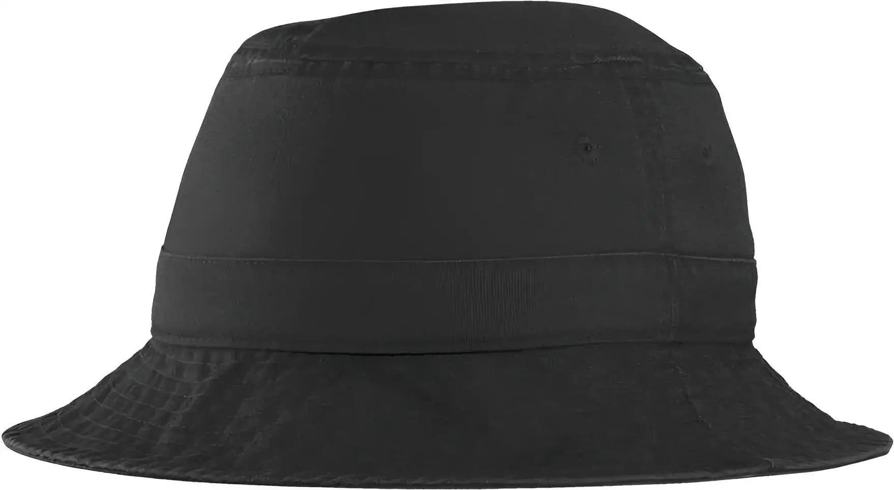 Port Authority PWSH2 Bucket Hat - Black - Black / 7’’ - 7 3/8’’
