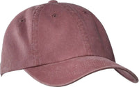 Port Authority PWU Garment-Washed Cap - Maroon - Maroon / One Size Fits Most