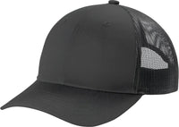 Port Authority YC112 Youth Snapback Trucker Cap - Grey Steel - Dark Gray / Youth OSFM
