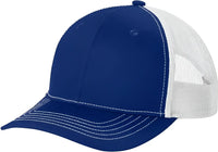 Port Authority YC112 Youth Snapback Trucker Cap - Patriot Blue White - Navy White / Youth OSFM