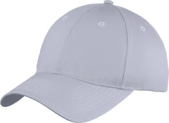 Port Authority YC914 Youth Six-Panel Unstructured Twill Cap - Silver - Silver / Youth OSFM