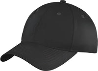 Port & Company C914 Six-Panel Unstructured Twill Cap - Black - Black / One Size Fits Most