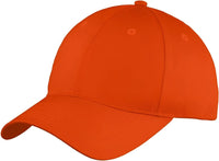 Port & Company C914 Six-Panel Unstructured Twill Cap - Orange - Orange / One Size Fits Most