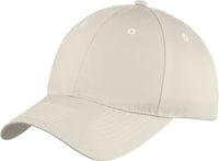 Port & Company C914 Six-Panel Unstructured Twill Cap - Oyster - Ivory / One Size Fits Most