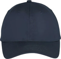 Port & Company C914 Six-Panel Unstructured Twill Cap - True Navy - Navy / One Size Fits Most