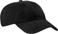 Port & Company CP77 Brushed Twill Low Profile Cap - Black - Black / One Size Fits Most