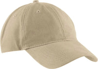 Port & Company CP77 Brushed Twill Low Profile Cap - Khaki - Khaki / One Size Fits Most