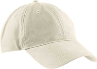 Port & Company CP77 Brushed Twill Low Profile Cap - Stone - Ivory / One Size Fits Most