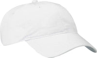 Port & Company CP77 Brushed Twill Low Profile Cap - White - White / One Size Fits Most
