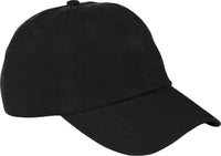 Port & Company CP78 Washed Twill Cap - Black - Black / One Size Fits Most