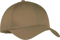 Port & Company CP80 Port & Companysix-Panel Twill Cap - Coyote Brown - Brown / One Size Fits Most
