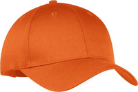 Port & Company CP80 Port & Companysix-Panel Twill Cap - Orange - Orange / One Size Fits Most