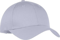 Port & Company CP80 Port & Companysix-Panel Twill Cap - Silver - Light Gray / One Size Fits Most