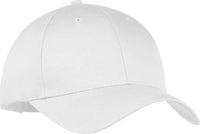 Port & Company CP80 Port & Companysix-Panel Twill Cap - White - White / One Size Fits Most