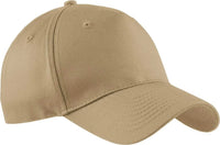 Port & Company CP86 Port & Company Five-Panel Twill Cap - Khaki - Khaki / One Size Fits Most