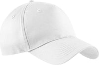 Port & Company CP86 Port & Company Five-Panel Twill Cap - White - White / One Size Fits Most
