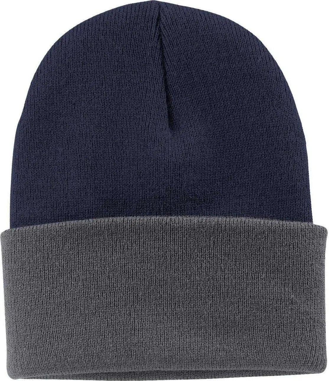 Port & Company CP90 Knit Cap with Cuff - Navy Athletic Oxford - Navy Dark Gray / One Size Fits Most