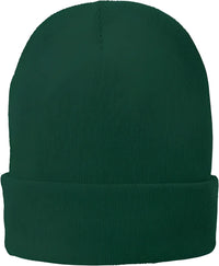 Port & Company CP90L Fleece-Lined Knit Cap with Cuff - Athletic Green - Green / One Size Fits Most