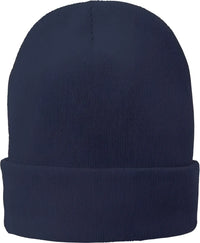 Port & Company CP90L Fleece-Lined Knit Cap with Cuff - Navy - Navy / One Size Fits Most