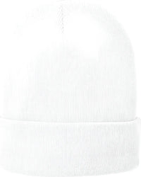 Port & Company CP90L Fleece-Lined Knit Cap with Cuff - White - White / One Size Fits Most