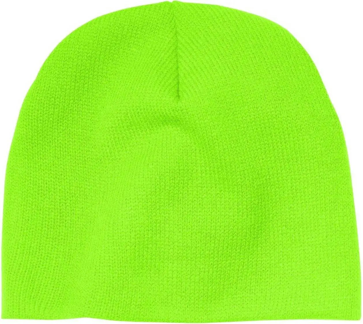 Port & Company CP91 Beanie Cap - Neon Green - Green / One Size Fits Most