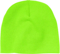 Port & Company CP91 Beanie Cap - Neon Green - Green / One Size Fits Most