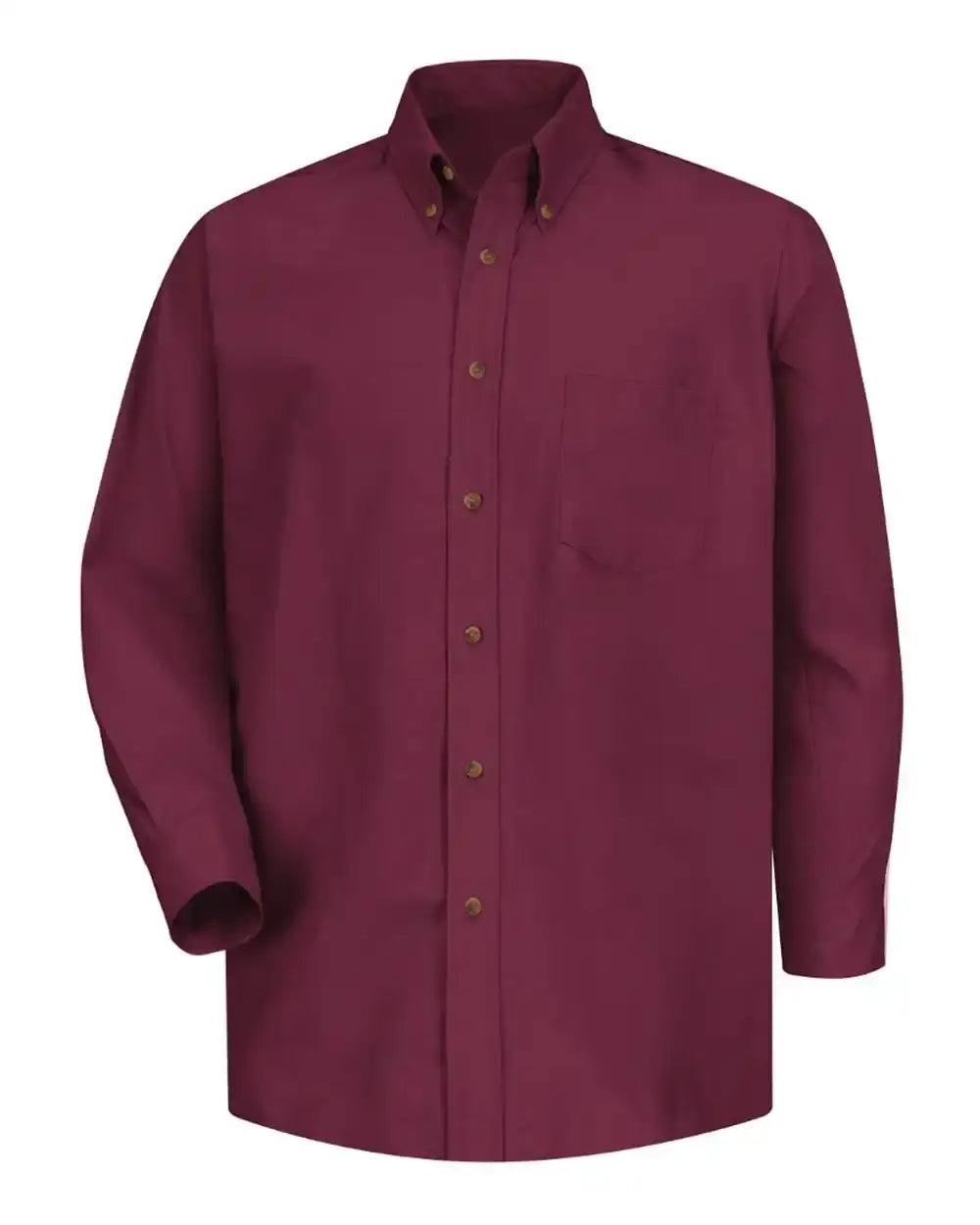 Red Kap SP90 Poplin Dress Shirt - Burgundy - Maroon / S