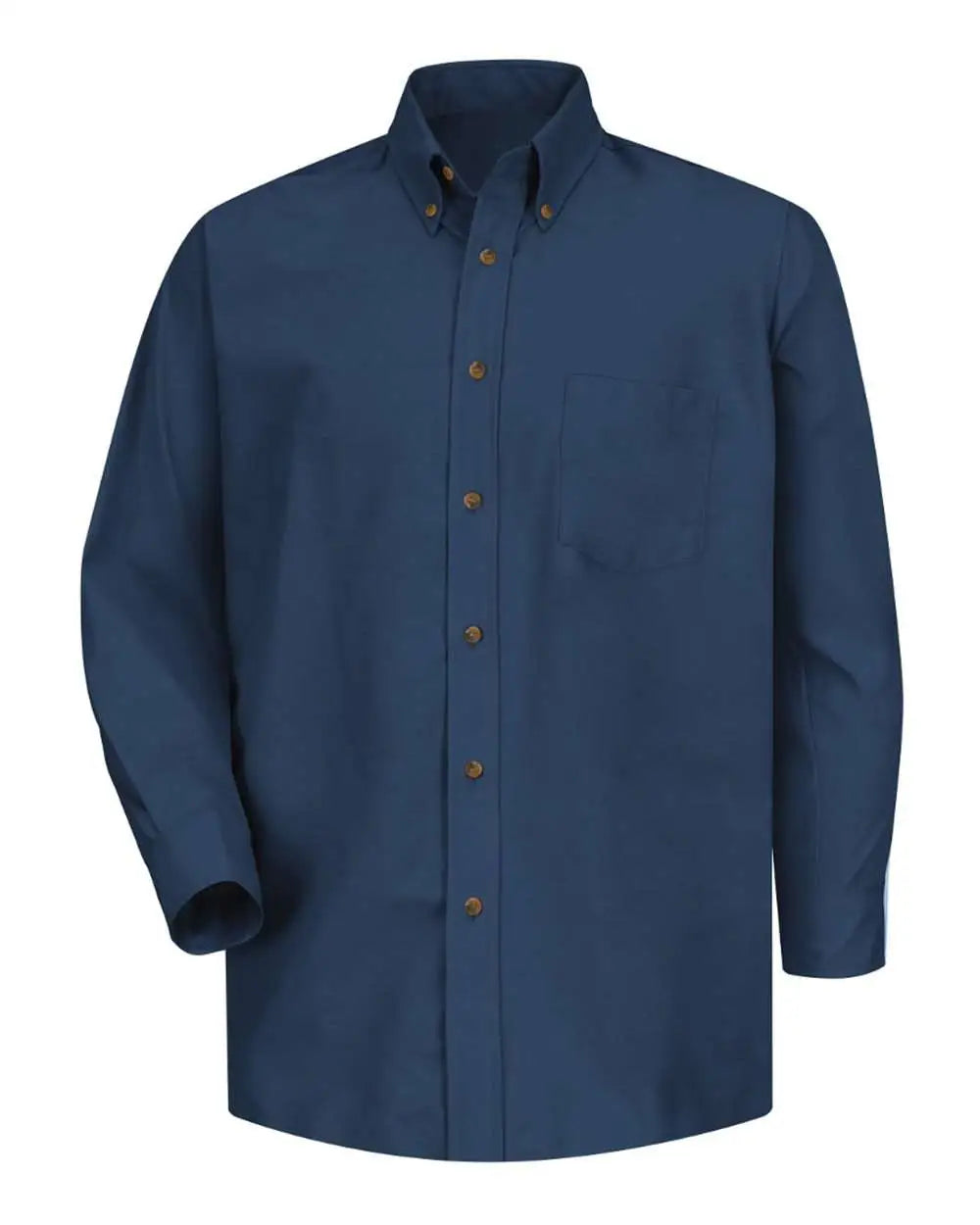Red Kap SP90 Poplin Dress Shirt - Navy - Sleeve 36 37 - Navy / L