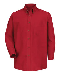 Red Kap SP90 Poplin Dress Shirt - Red - Sleeve 36 37 - Red - Sleeve 36/37 / L