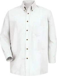 Red Kap SP90 Poplin Dress Shirt - White - Sleeve 32 33 - White / M