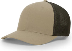 Richardson 110 R-Flex Trucker Cap - Khaki Coffee - Khaki Coffee / LG-XL