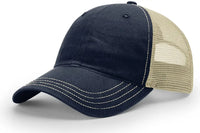 Richardson 111 Garment Washed Trucker Cap - Navy Khaki - Navy Khaki / OSFM