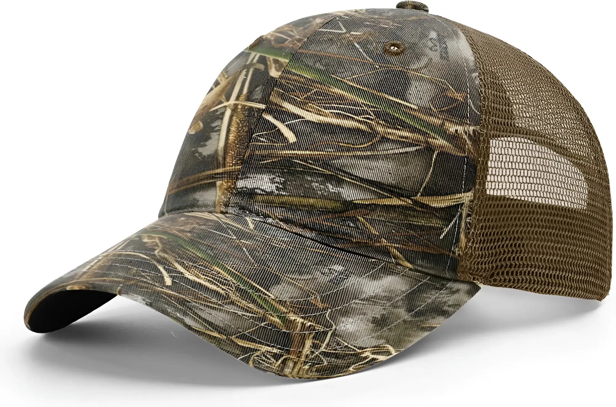 Richardson 111P Garment Washed Printed Trucker Cap - Realtree Max-7 Buck - Realtree Max-7 Buck / OSFM