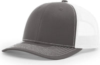 Richardson 112+ R-Flex Adjustable Trucker Cap - Charcoal White - Dark Gray White / OSFM