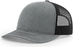 Richardson 112+ R-Flex Adjustable Trucker Cap - Heather Gray Black - Gray Black / OSFM